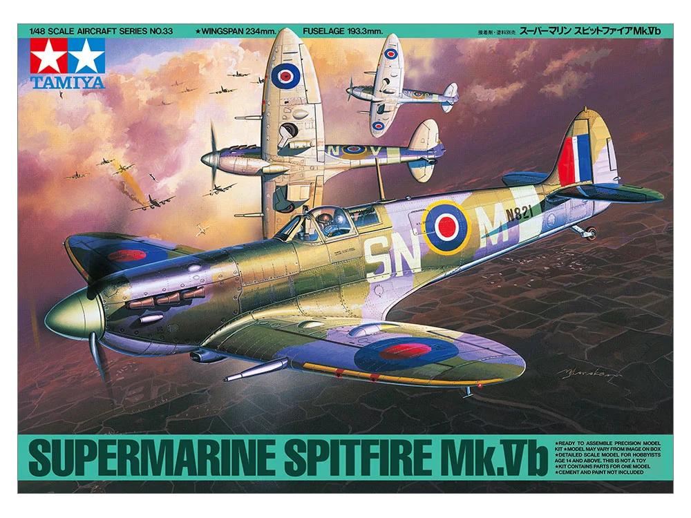 Tamiya 1/48 Supermarine Spitfire MK V Model Kit — official product photo 1