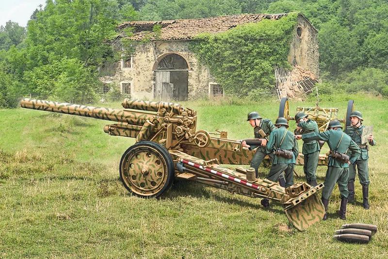 Italeri 15cm Field Howitzer 10 5cm Field Gun72 Model Kit — official product photo 1