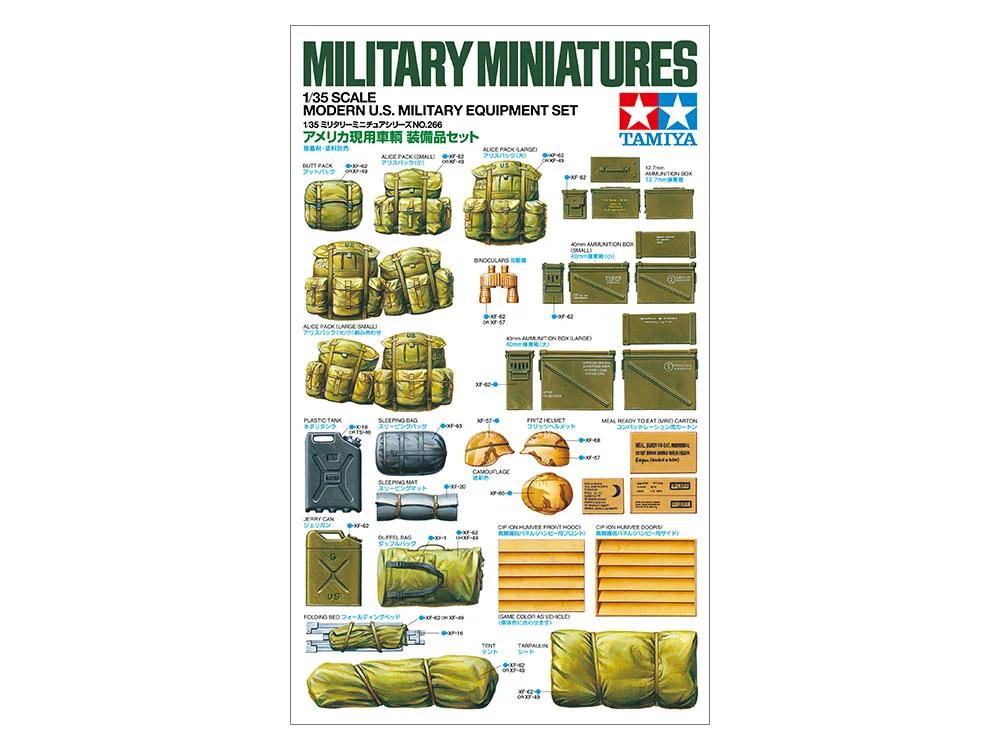 Tamiya 1/35 Modern US Military Equip Model Kit — official product photo 1
