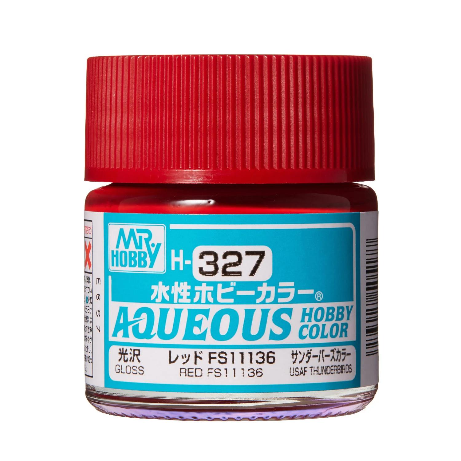 Mr. Hobby Aqueous Hobby Color Red FS 11136 (H327) 10 ml — official product photo 1