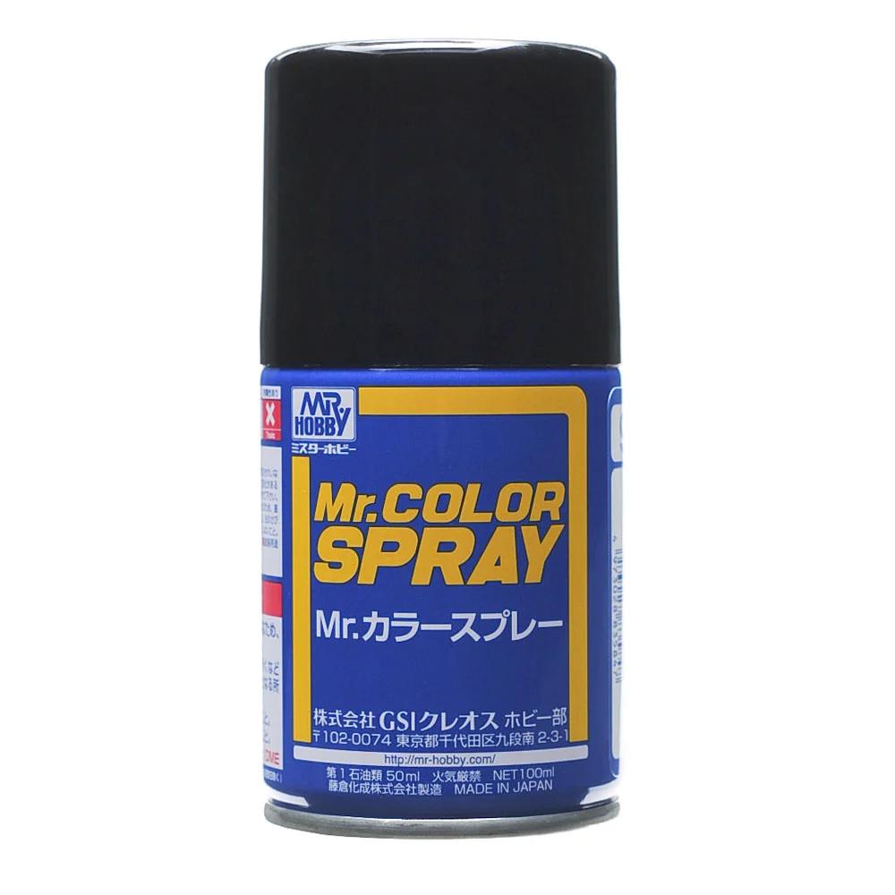 Mr. Hobby Mr. Color Spray Semi Gloss Black (S92) 100 ml — official product photo 1