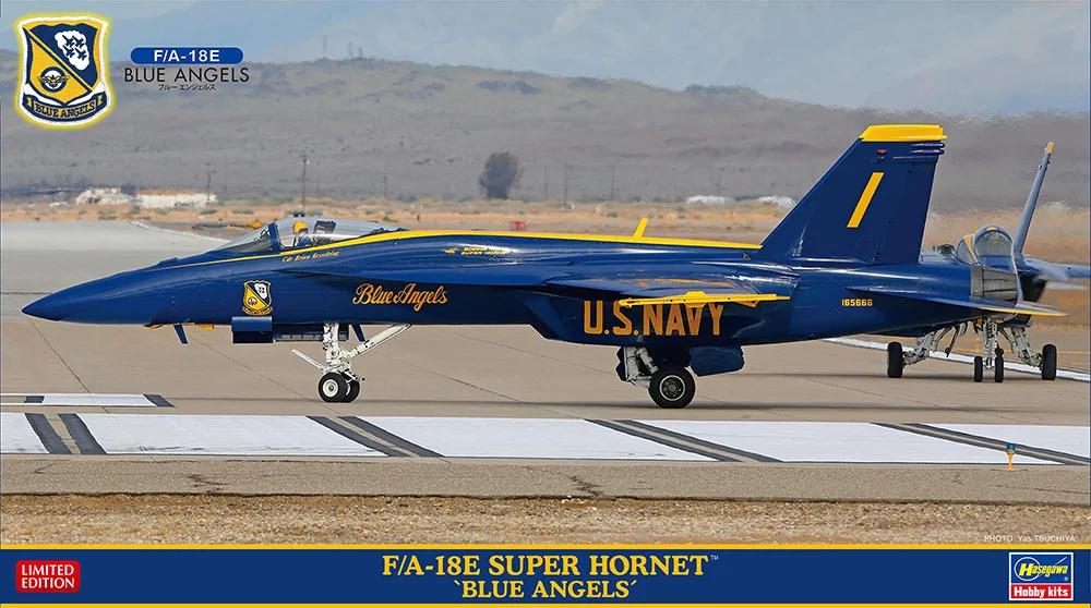 Hasegawa 1/72 A-18E F Super Hornet Blue Angles Model Kit — official product photo 1
