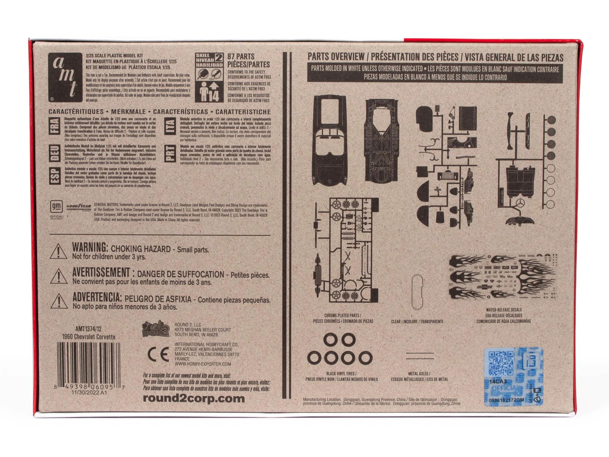AMT 1/25 60 Chevrolet Corvette Model Kit — official product photo 4