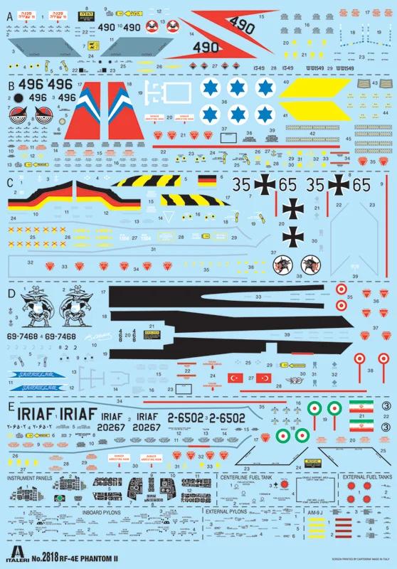 Italeri 1/48 RF-4E Phantom II Model Kit — official product photo 3