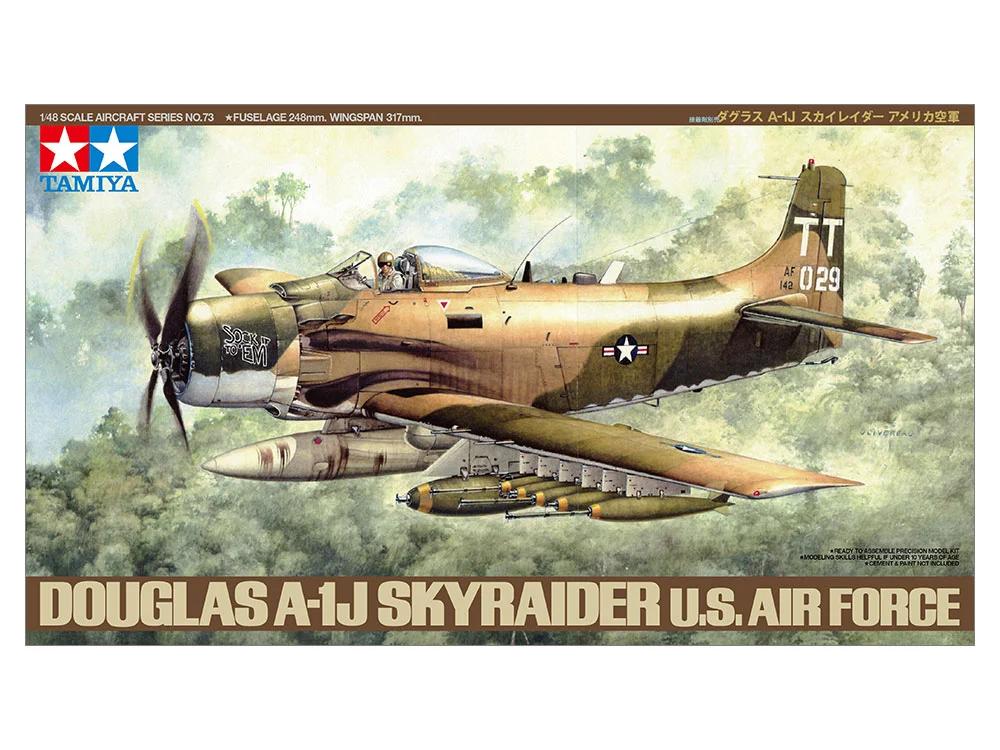 Tamiya 1/48 A-1J Douglas Skyraider Model Kit — official product photo 1