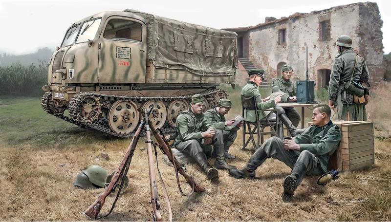 Italeri German Steyr Rso 01 Tractor 35 Model Kit — official product photo 1