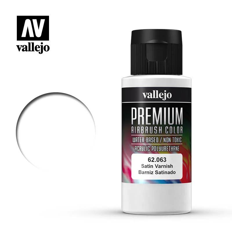 Vallejo Premium Color Satin Varnish 60ml 1pc — product photo