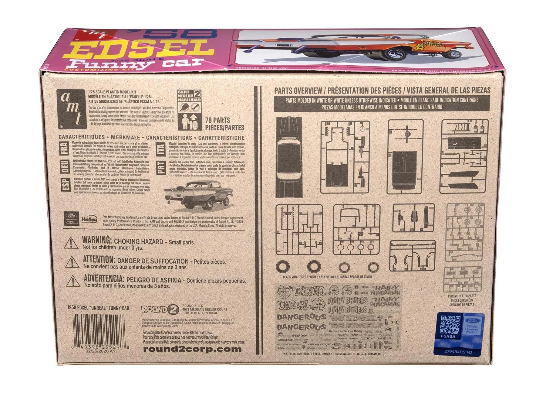 AMT 1/25 1958 Edsel Awb Funnycar Unreal Model Kit — official product photo 4