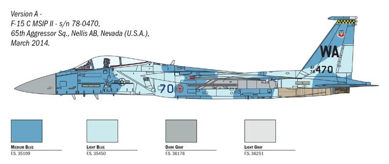 Italeri 1/72 F15c Eagle Aircraft Model Kit — official product photo 4