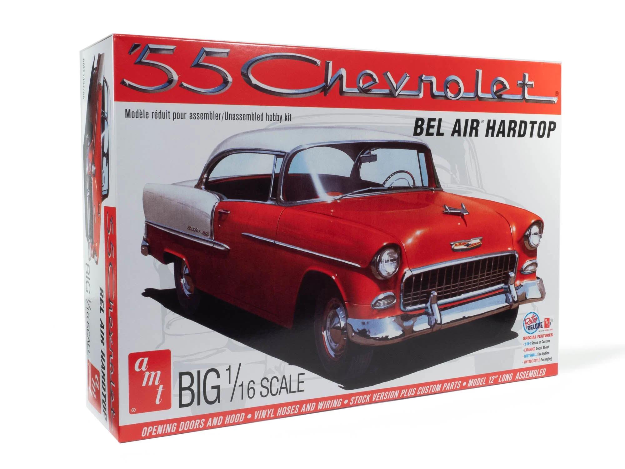 AMT 1/16 55 Chevy Bel Air Hardtop Model Kit — official product photo 1
