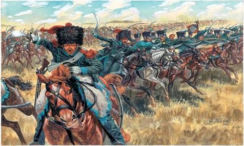 Italeri Napoleonic War Fr Lght Cav 72 Model Kit — official product photo 1