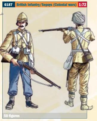 Italeri British Inf Sepoys Soldrs 72 Model Kit — box art