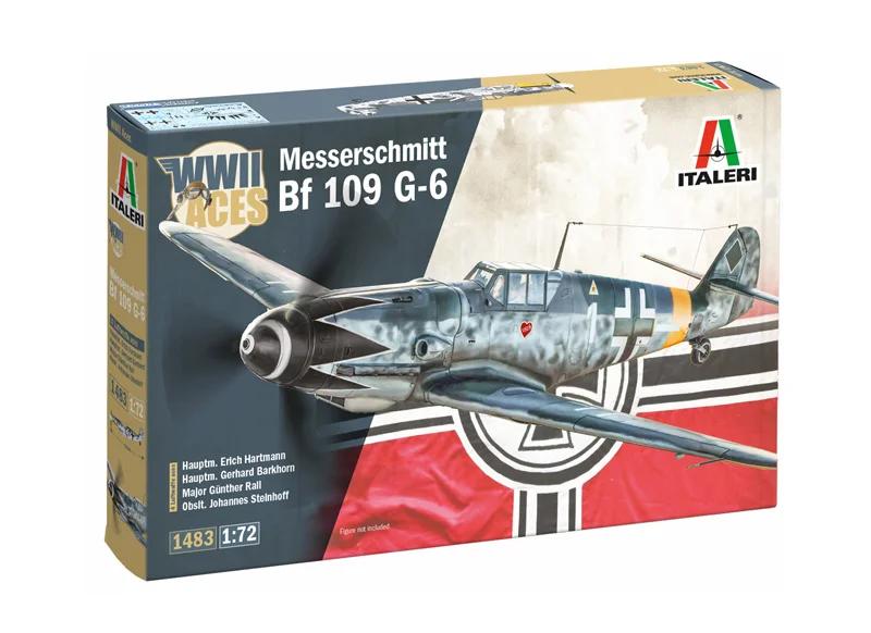 Italeri 1/72 G-6 Bf-109g-2 Aces Model Kit — box art