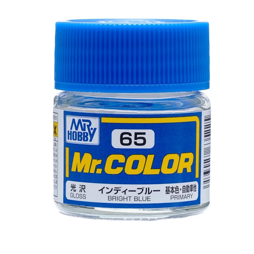 Mr. Hobby Mr. Color Bright Blue (C65) 10 ml — official product photo 1
