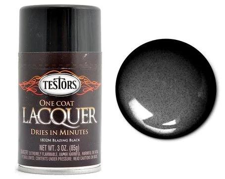 Testors Blazing Black Laq Spray 3 11 69
