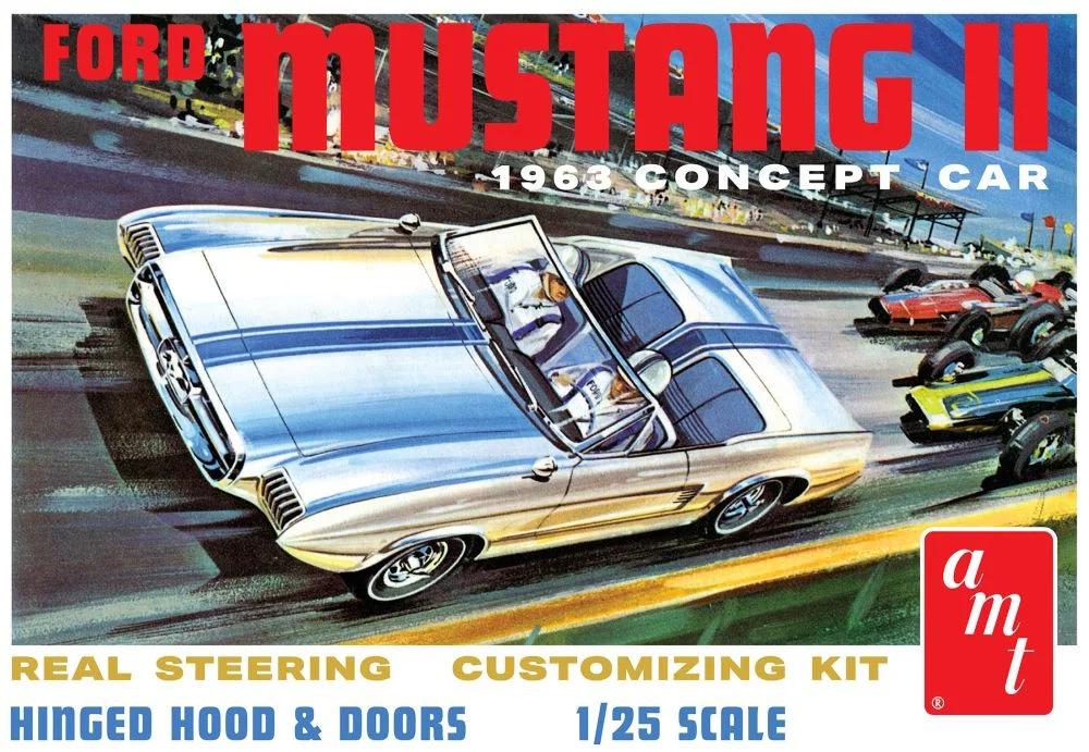 AMT 1/25 63 Ford Mustang II Concept Model Kit — box art