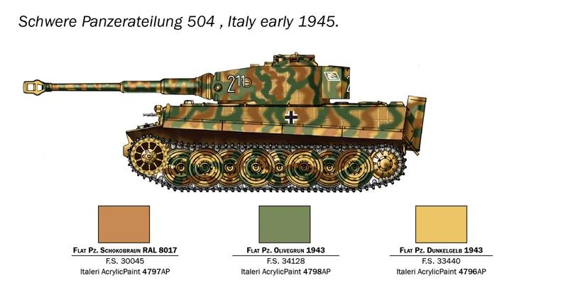 Italeri 1/56 Tiger 1 Model Kit — official product photo 2
