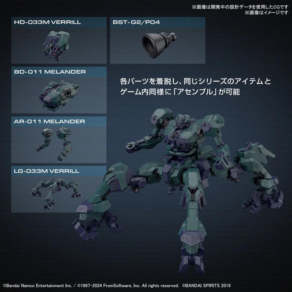 Bandai 1/144 30MM BD-011 Balam Industries Fires Ru Model Kit — official product photo 3