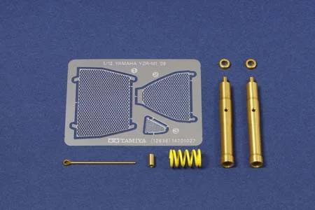 Tamiya Yamaha Yzr-m1 Front Fork Set Model Kit — box art