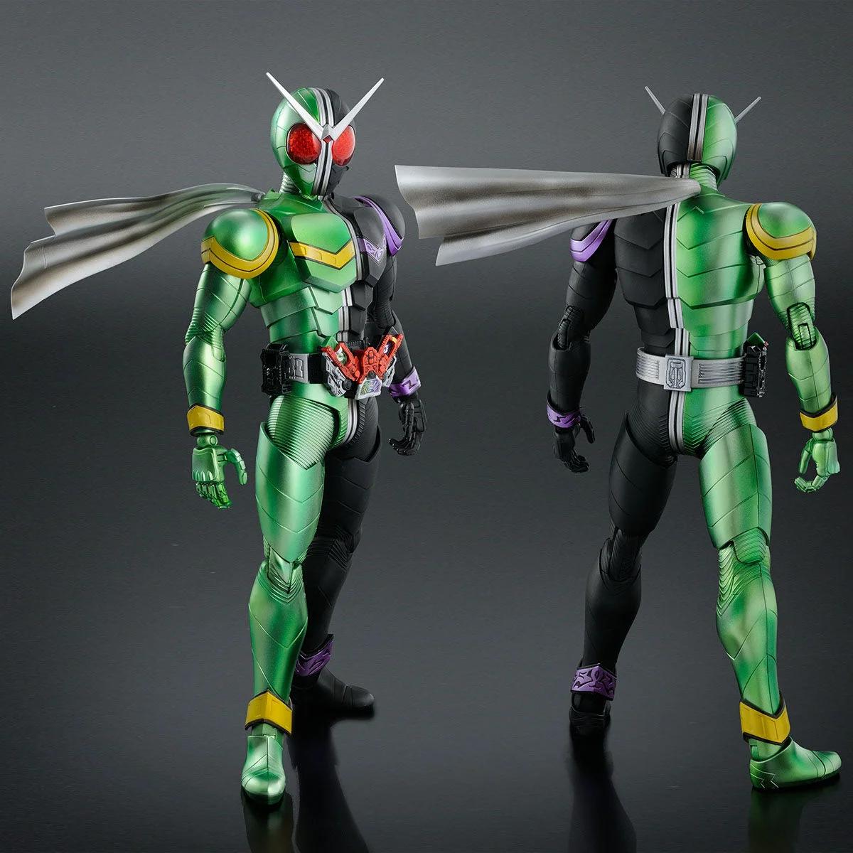 Bandai Kaman Rider Double Cyclone Joker Fig-ris Model Kit — official product photo 2