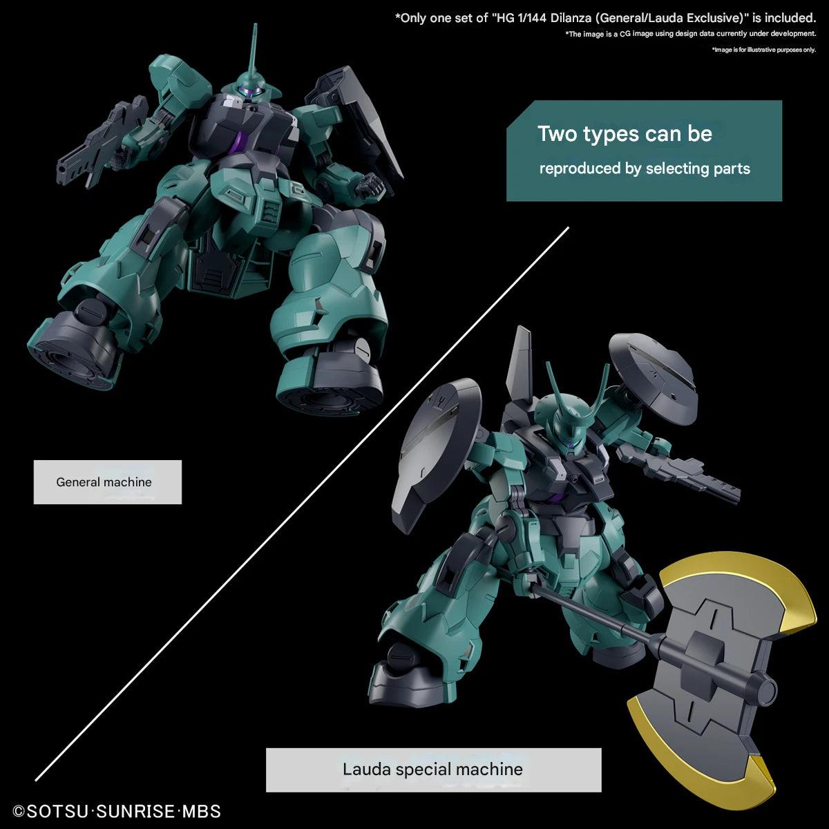Bandai 1/144 HG Dilanza (Standard Type) Model Kit — product photo 11
