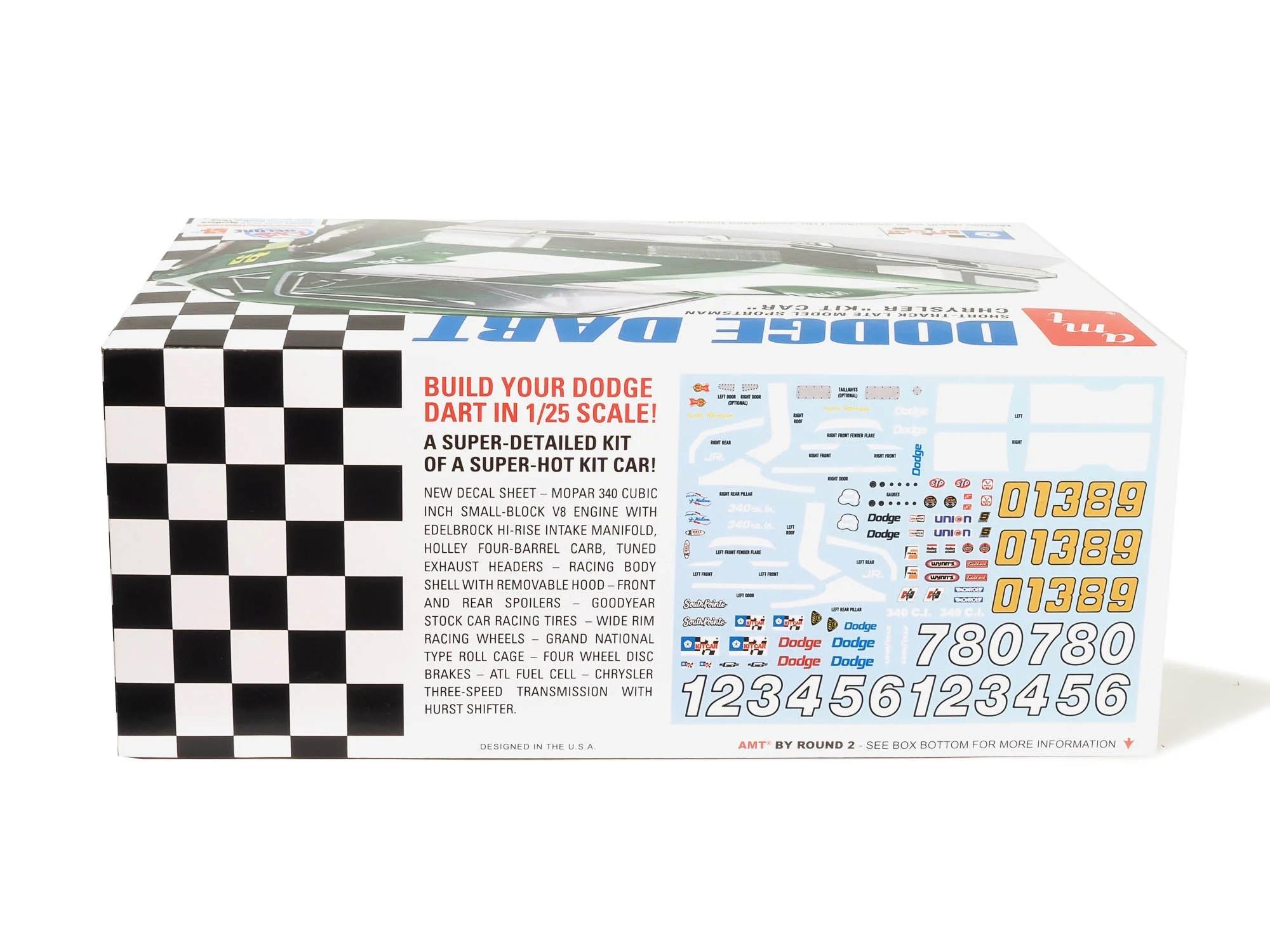 AMT 1/25 Dodge Dart Sportsman Short Track Model Kit — official product photo 2