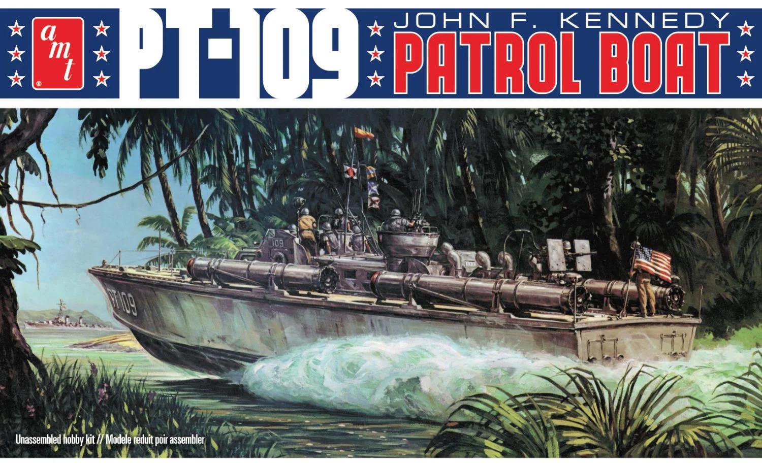 AMT 1/64 PT-109 Jfk Model Kit — box art
