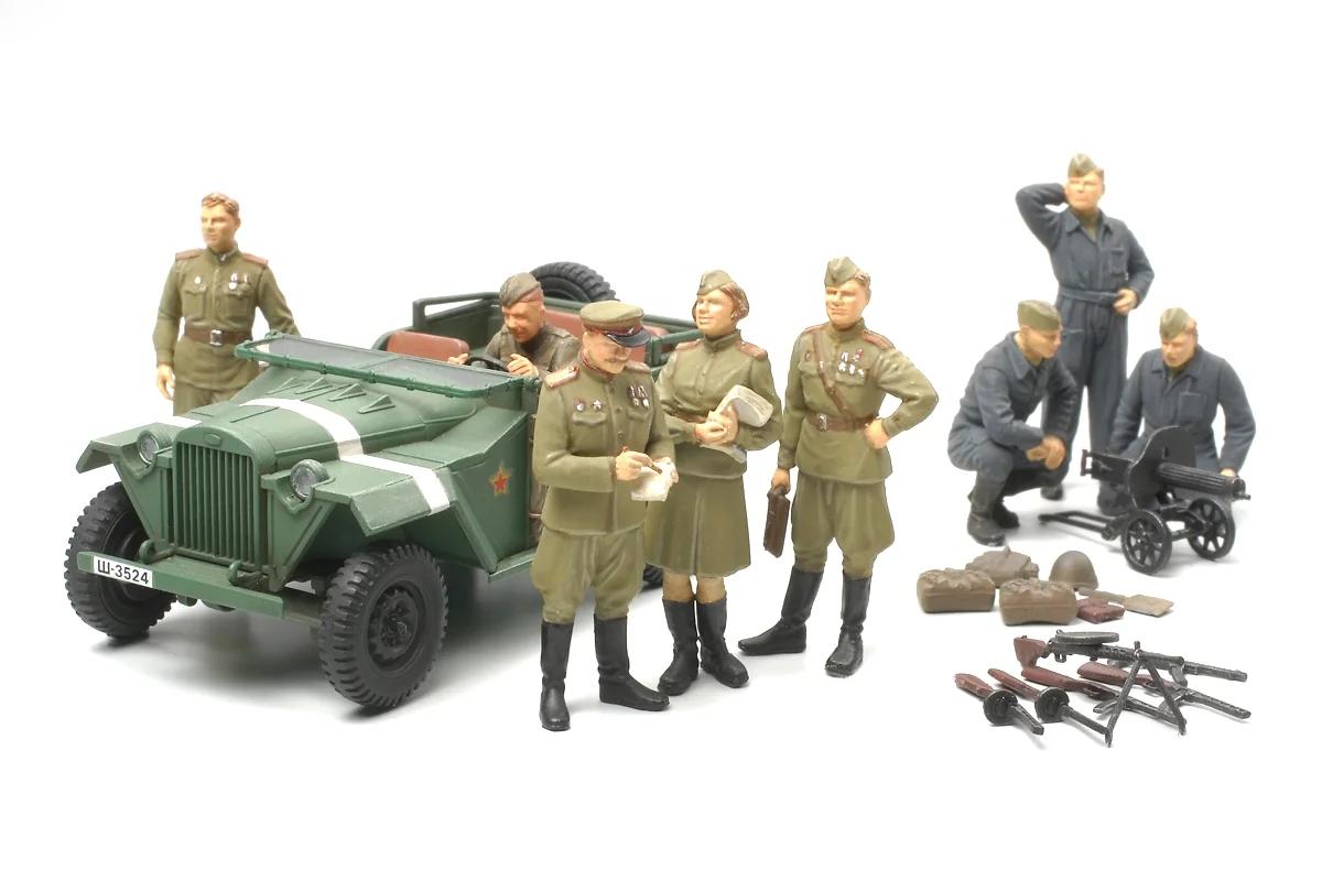 Tamiya 1/48 Russian Field Car Gaz-67b Model Kit — official product photo 1