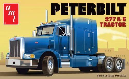 AMT 1/24 Classic Peterbilt 377 E Tractor Model Kit — box art