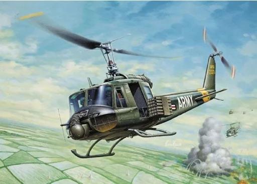 Italeri 1/72 Uh1b Huey Helicopter Model Kit — box art