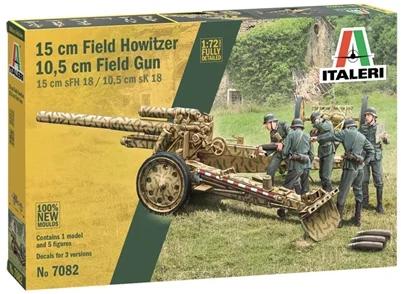 Italeri 15cm Field Howitzer 10 5cm Field Gun72 Model Kit — box art
