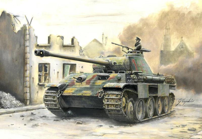 Italeri 1/56 WWII SD Kfz 171 Panther Ausf Model Kit — official product photo 1