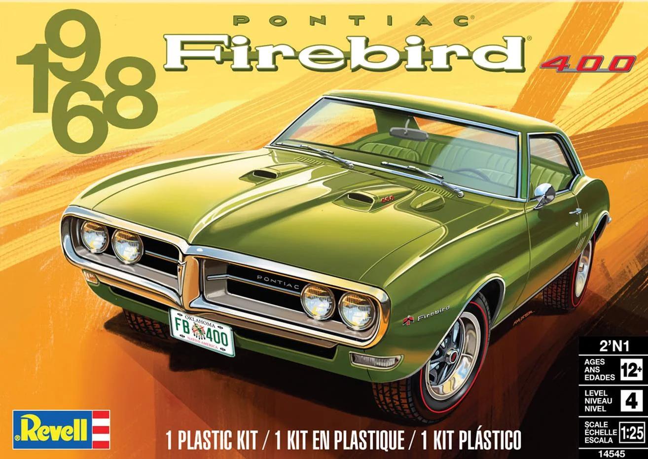 Revell 1/25 68 Firebird 2n1 Model Kit — box art