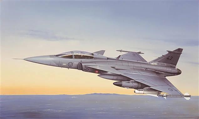 Italeri Jas 39a Gripenswed Af Fghtr 48 Model Kit — box art