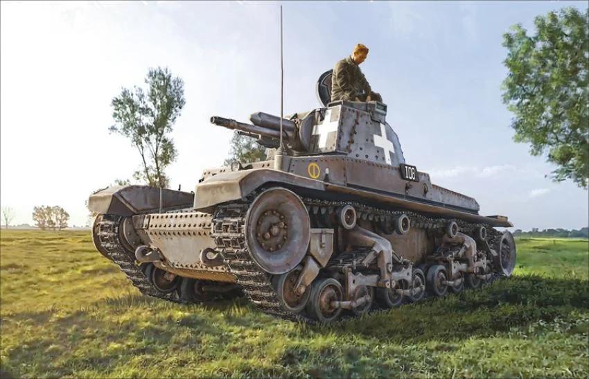 Italeri 1/72 Panzerkampfwagen 35t Model Kit — box art