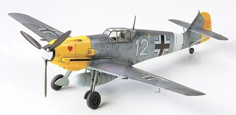 Tamiya 1/72 Bf-109e-4 7 Messerschmitt Model Kit — box art