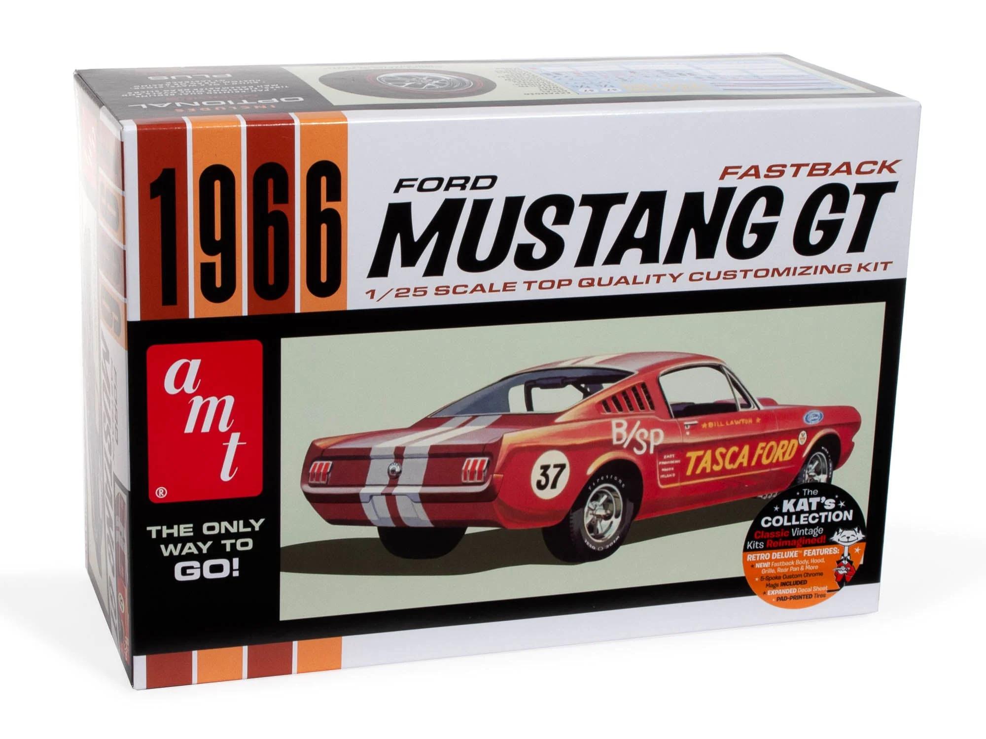 AMT 1/25 66 Ford Mustang Fastback 2 2 Model Kit — official product photo 1