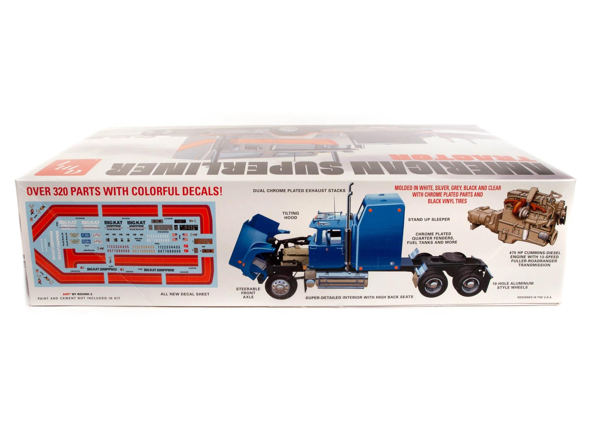 AMT 1/24 American Superliner Semi Tractor Model Kit — official product photo 1