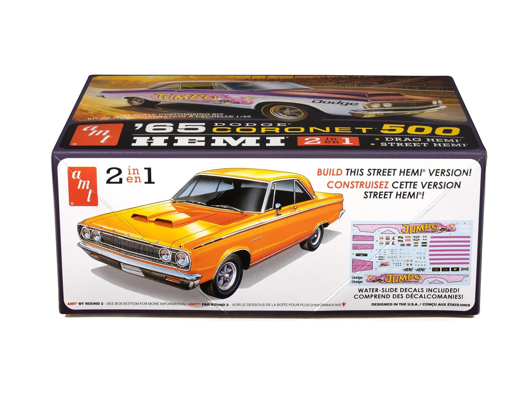 AMT 1/25 65dodge Coronet 500 Hardtop Hemi Model Kit — official product photo 4