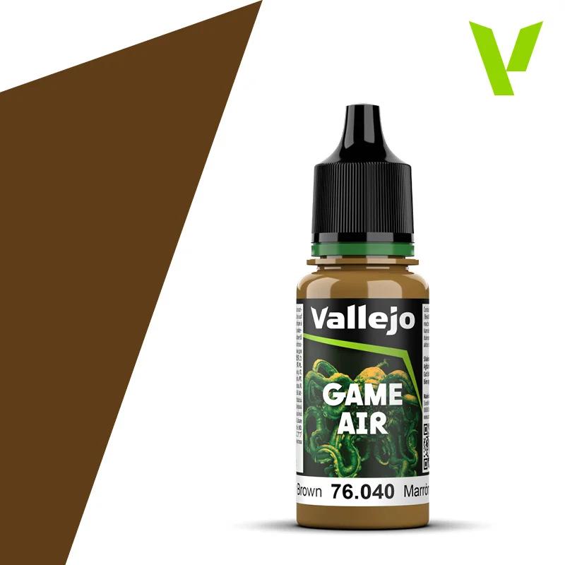 Vallejo Game Air Leather Brown 6pk