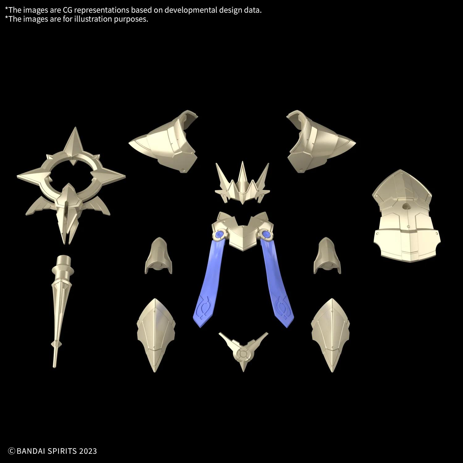 Bandai 1/144 30MF Class Up Armor Liber Bishop Model Kit — official product photo 2