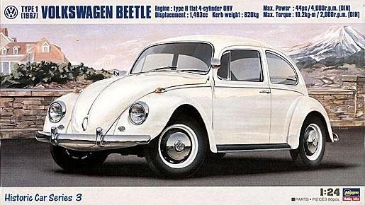 Hasegawa 1/24 67 Vw Beetle Model Kit — box art