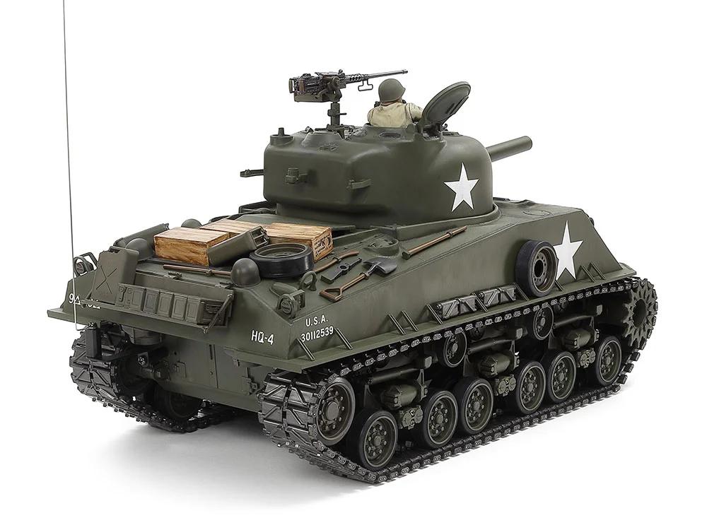 Tamiya 1/16 RC M4 Sherman 105mm Howitzer Mech Model Kit — official product photo 1