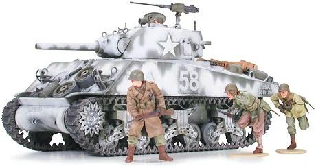 Tamiya 1/35 M4-a3 Sherman 105mm Model Kit — box art