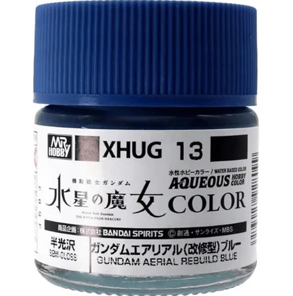 Mr. Hobby XHUG13 Aqueous Gundam Color Gundam Aerial Rebuild Blue (10ml) — product photo