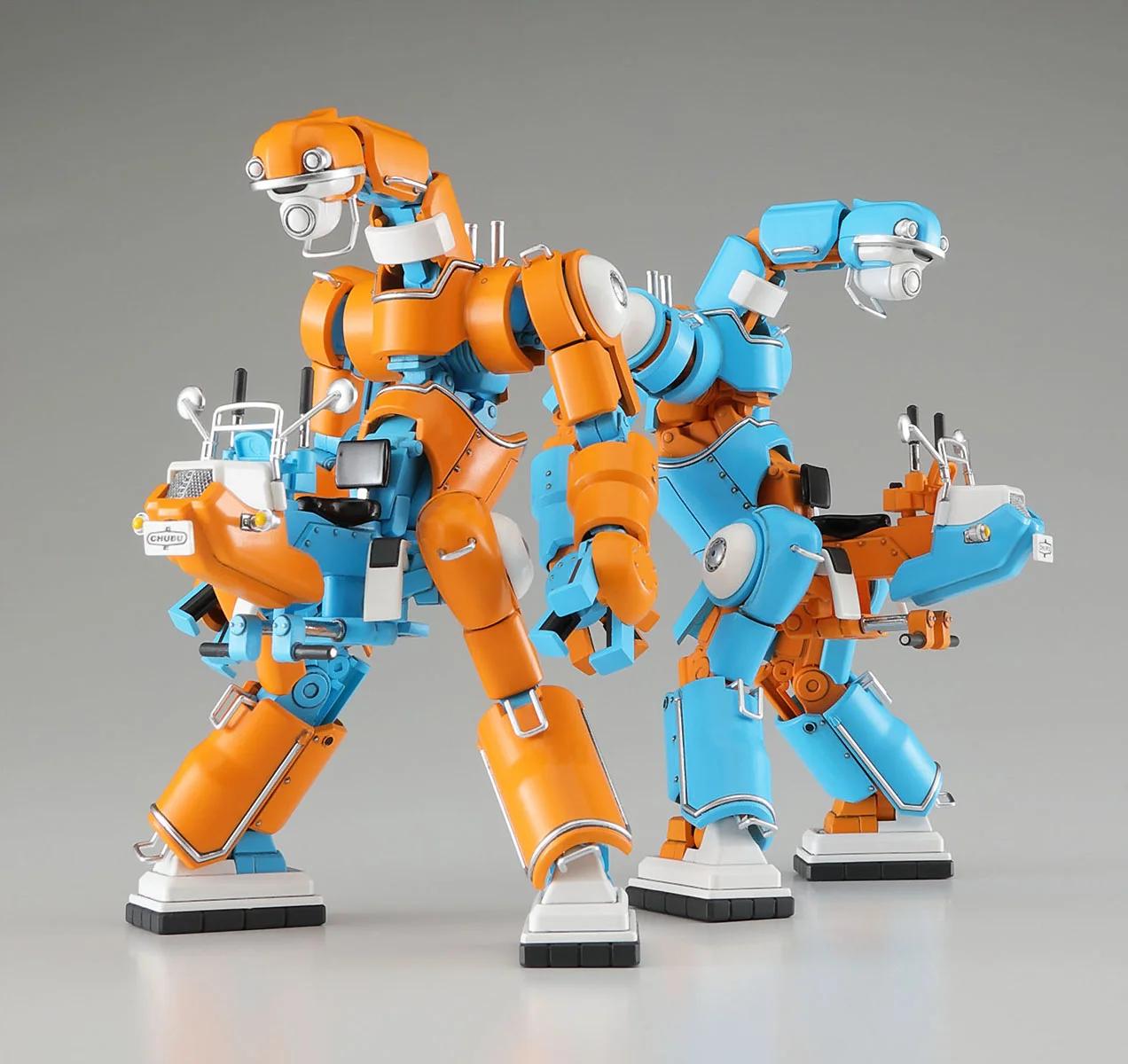 Hasegawa Mechatro Chubu 01 Orange Sky Blue1 35 Model Kit — official product photo 2