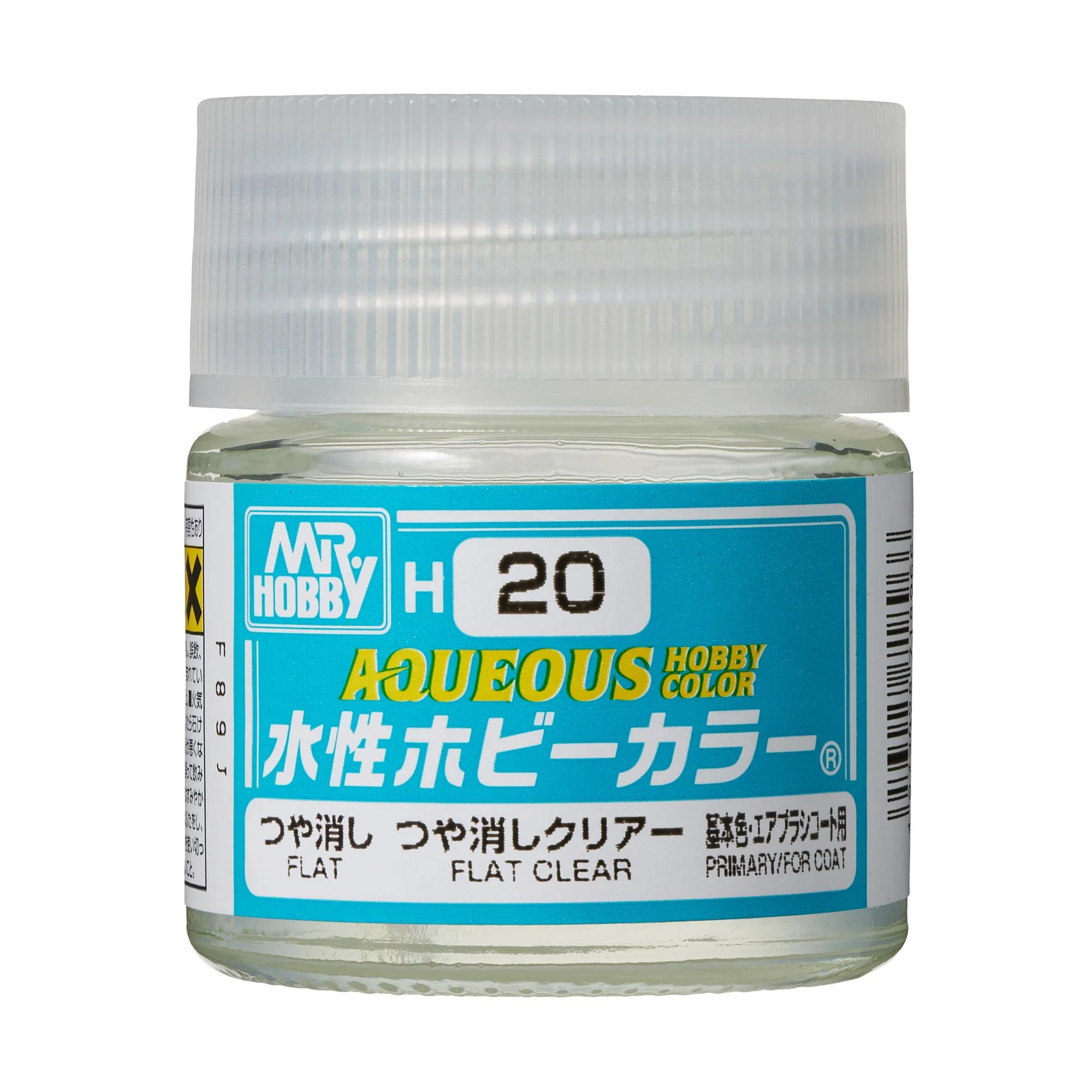 Mr. Hobby Aqueous Hobby Color Flat Clear (H20) 10 ml — official product photo 1