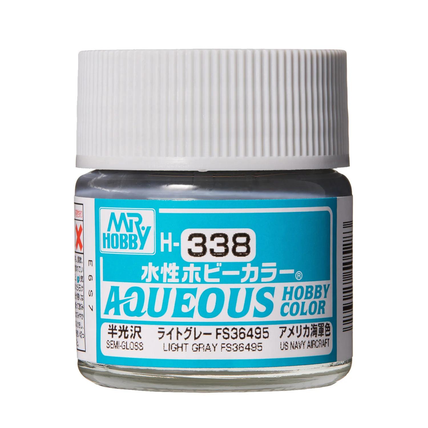Mr. Hobby Aqueous Hobby Color Light Gray FS36495 (H338) 10 ml — official product photo 1