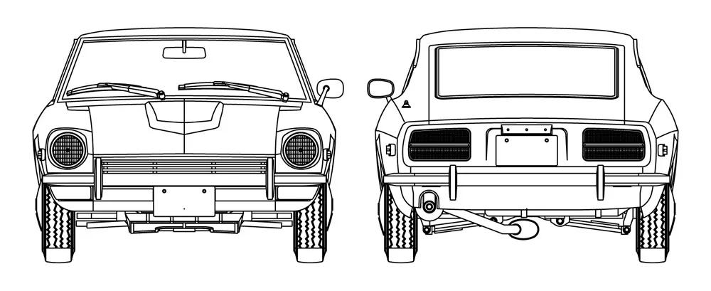 Hasegawa 1/24 Datsun 240z Hls30left Handle Model Kit — official product photo 5