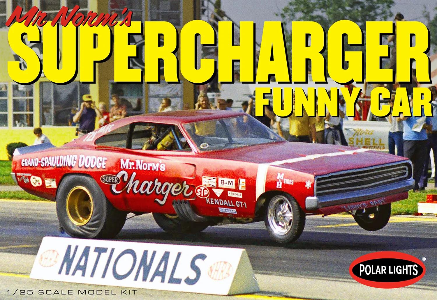 Polar Lights 1/25 69 Dodge Charger Funny Car Mr Norm Model Kit — official product photo 1